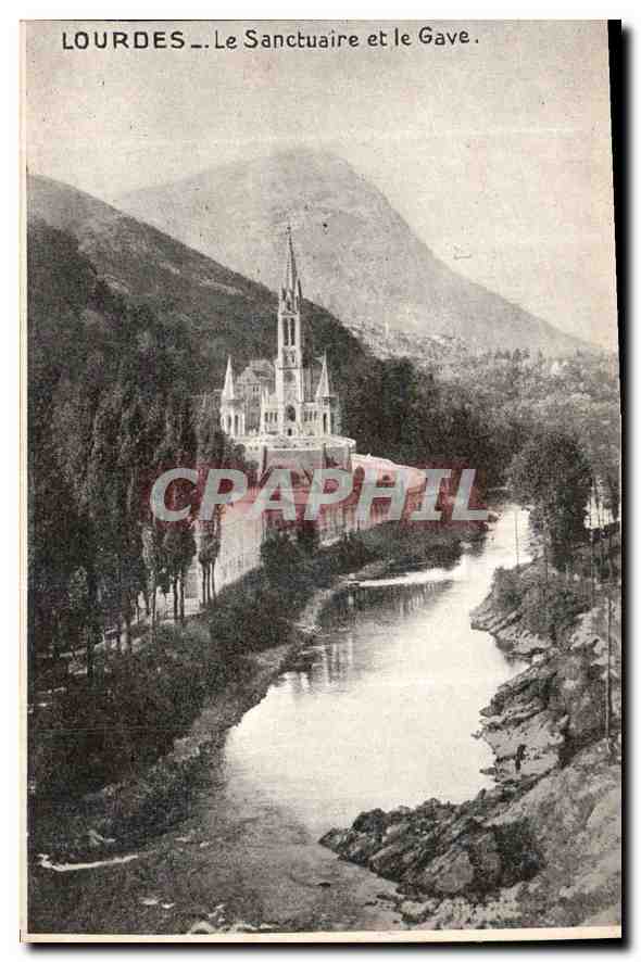 CPA Lourdes le Sanctuaire et le Gave 