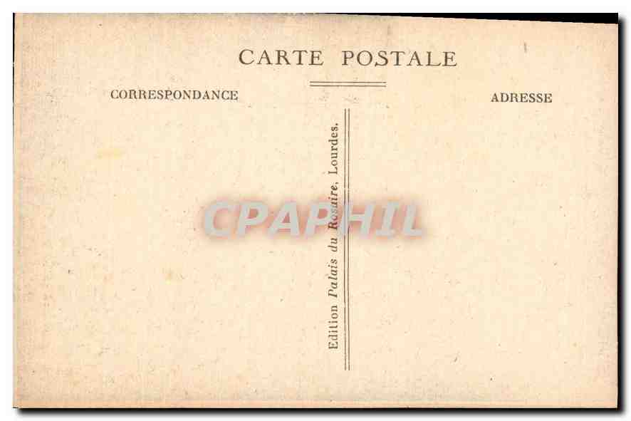 CPA Lourdes le Sanctuaire et le Gave  — Verso