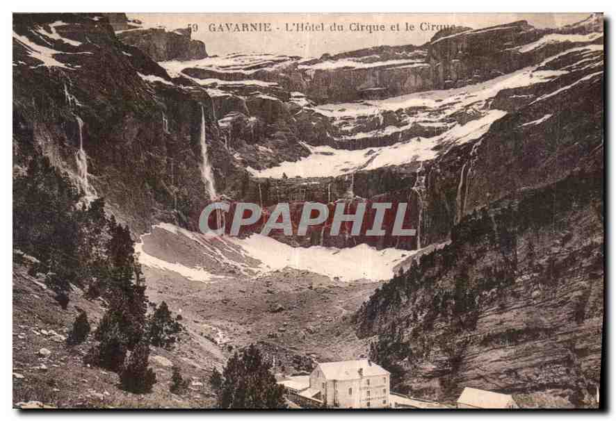 CPA Gavarnie l'Hotel du Cirque et le Cirque 