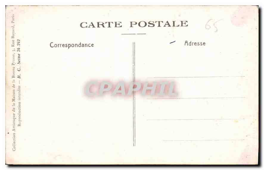 CPA Lourdes Souvenirs et Sites le Royaume de Marie  — Verso