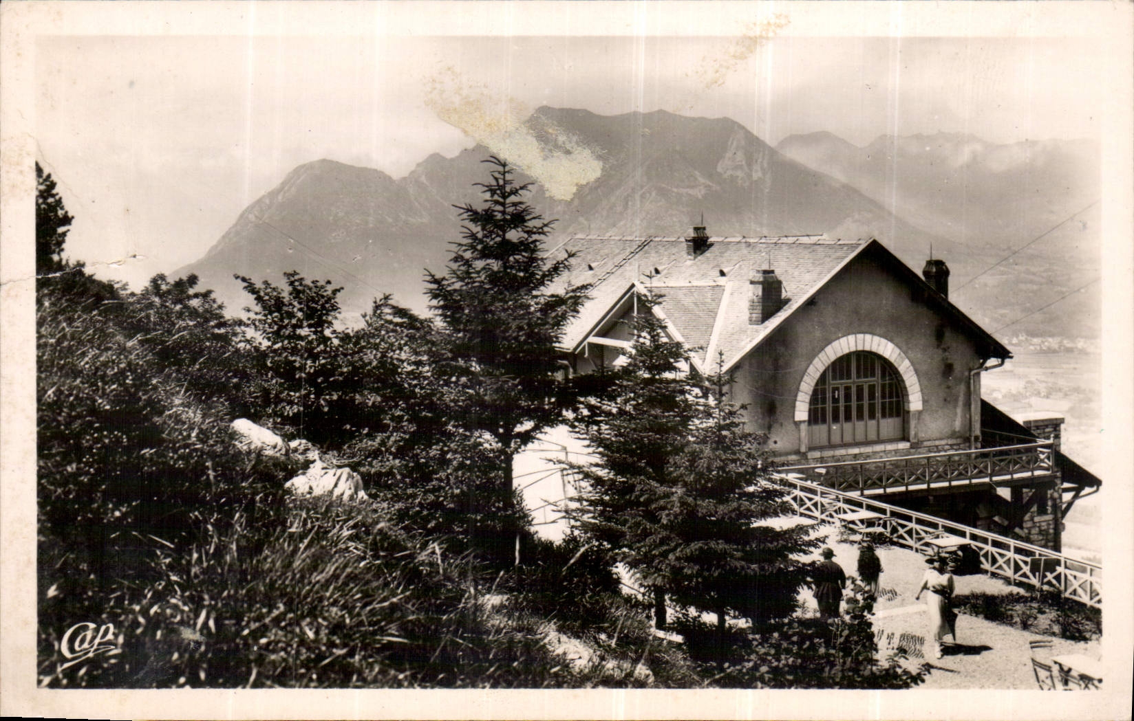 CPA Lourdes Funiculaire du Pic du Jer Gare superieure 