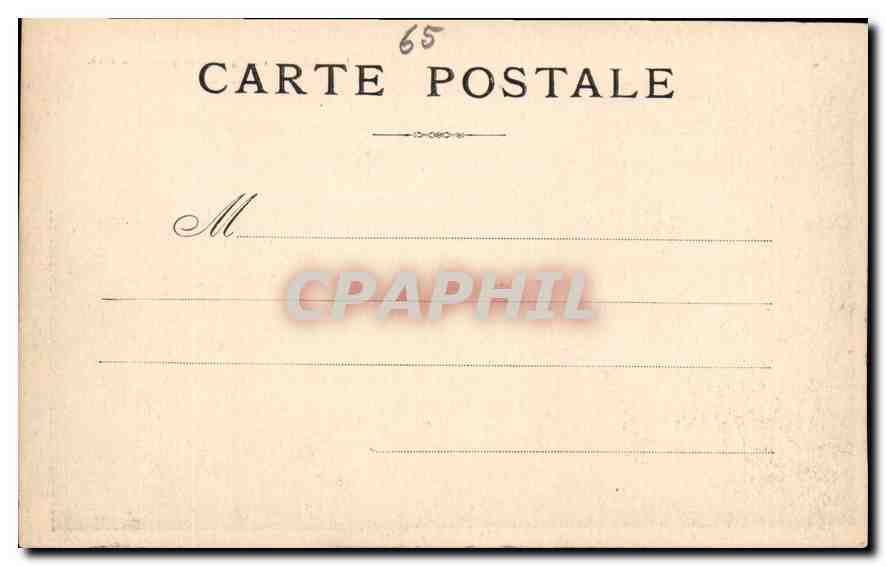 CPA Lourdes vue generale prise du fort  — Verso