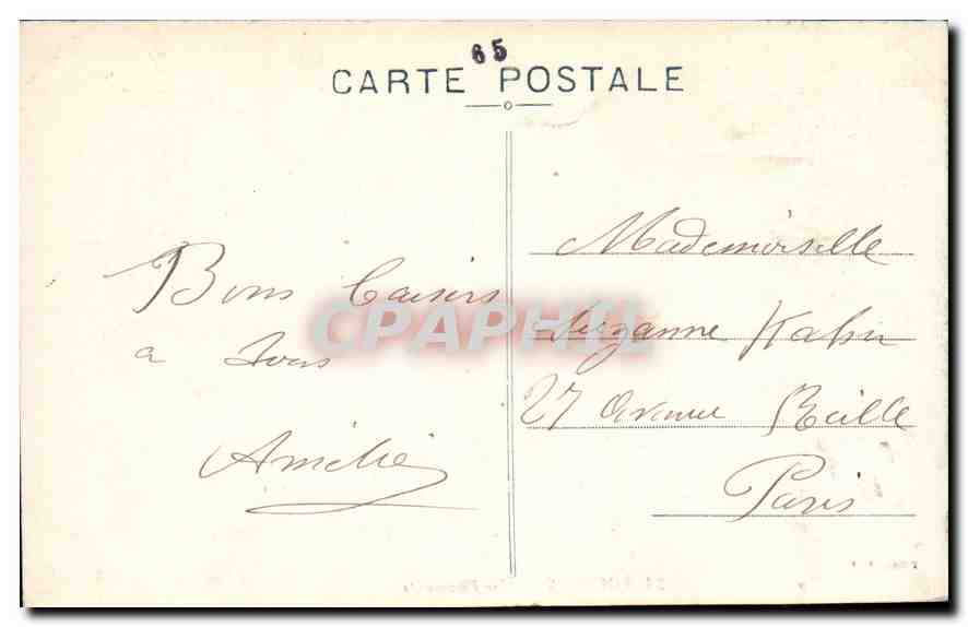 CPA Lourdes vue plangeante  — Verso
