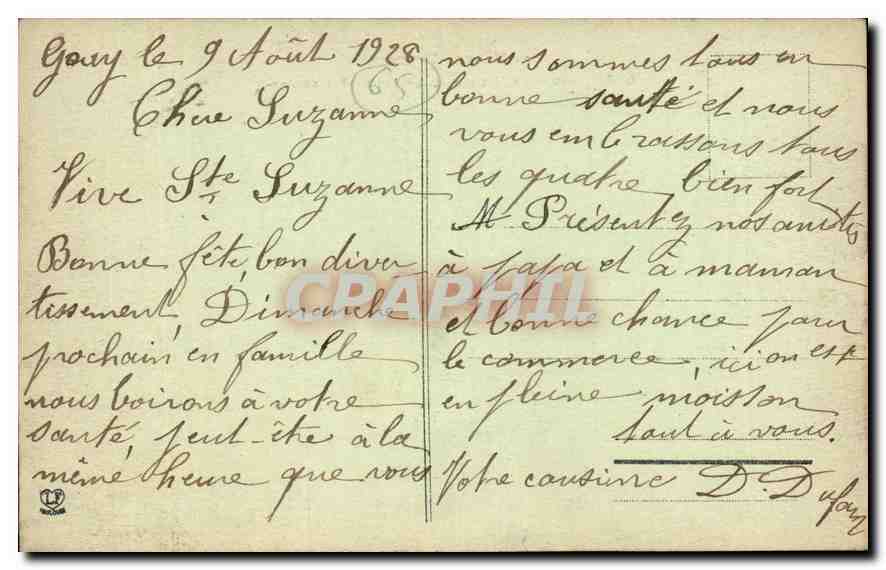CPA Les Hautes Pyrenees Lourdes la Basilique et le Pic du Jer  — Verso