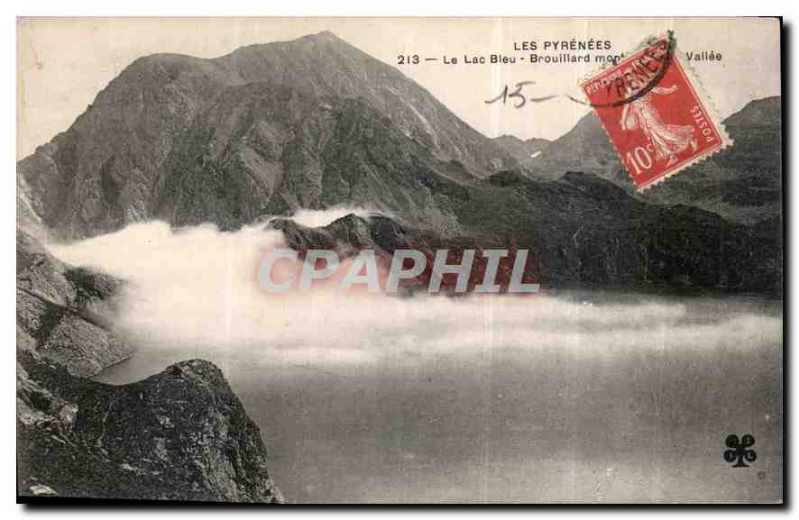 CPA Les Pyrenees le Lac Bleu Brouillard Vallee 