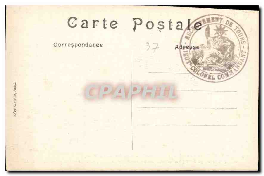 CPA Tours Indre et Loire la Cathedrale Saint Gatien les tours la nef le Transept Nord XII et XVI sie — Rückseite