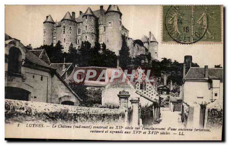 CPA Luynes le Chateau sud ouest au XII siecle l'emplacement d'une ancienne fortresse restaure et agr