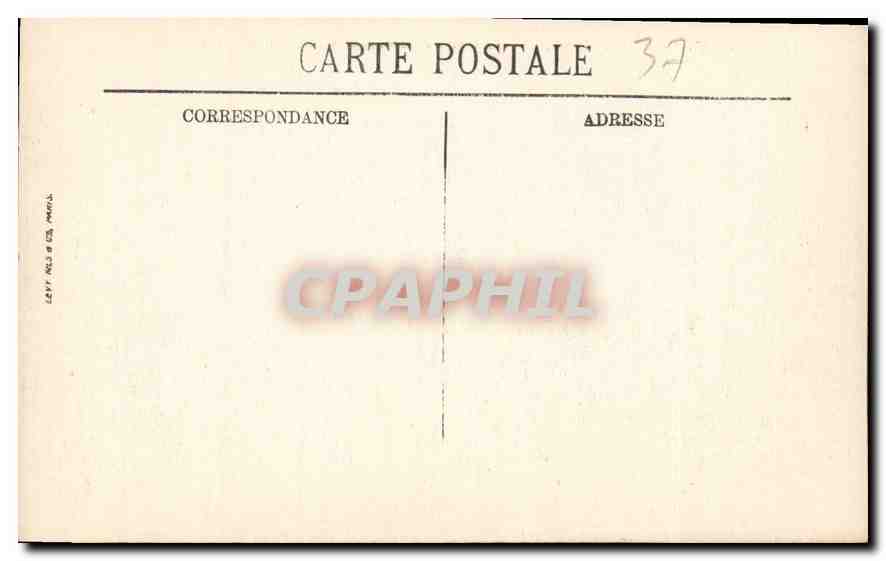 CPA Chenonceaux I et L le Chateau monument historique cote sud  — Rückseite