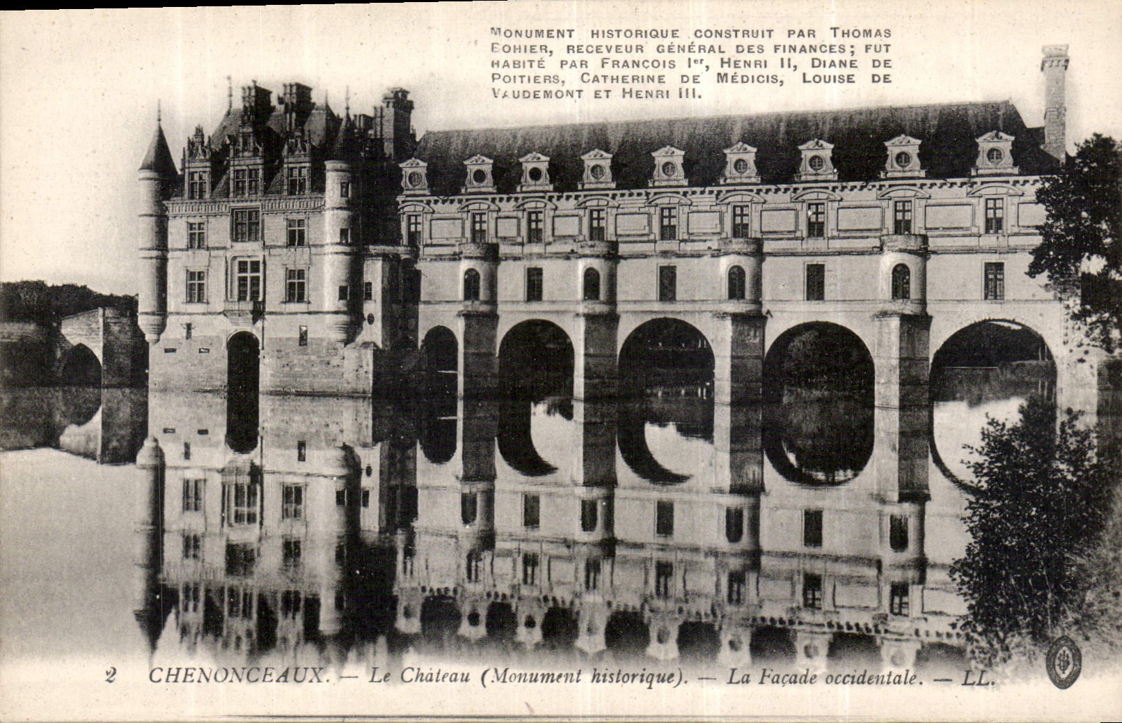 CPA Chenonceaux le Chateau Monument historique la facade occidentale 
