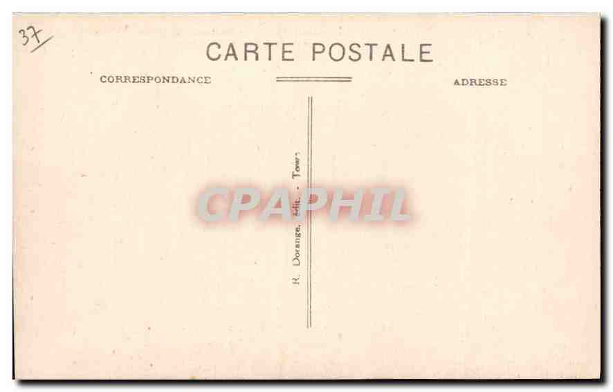 CPA Langeais I et L le Chateau mon hist XV siecle et l'Eglise et XV siecles cote sud  — Verso