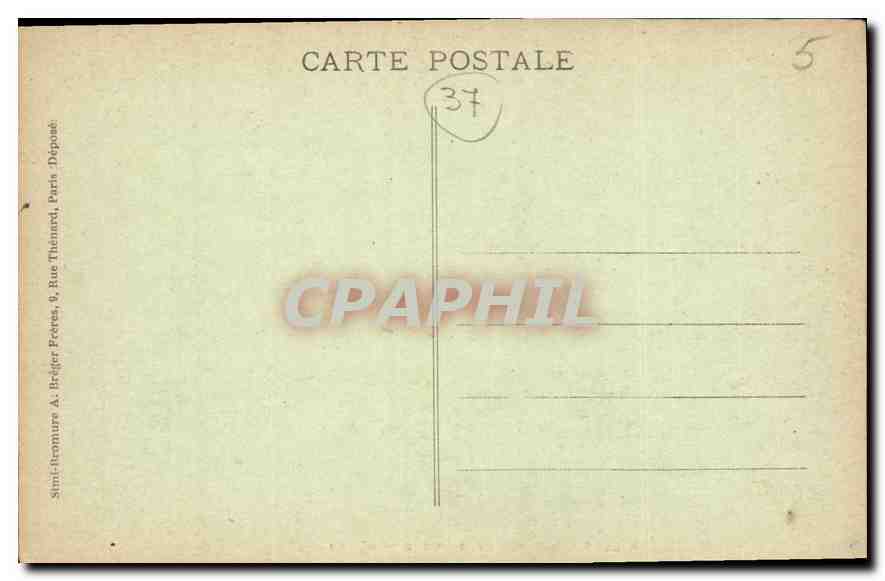 CPA Langeais interieur de la Cour du Chateau et l'Eglise  — Verso