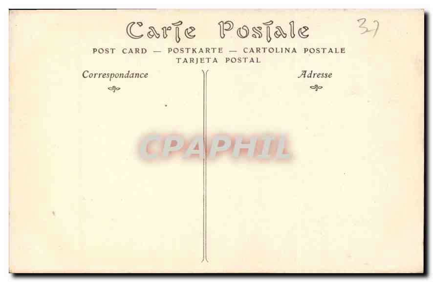 CPA Chateau d'Azay le Rideau XVI siecle  — Verso