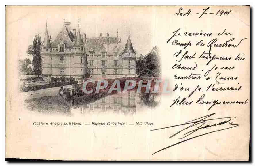 CPA Chateau d'Azay le Rideau facades orientales 