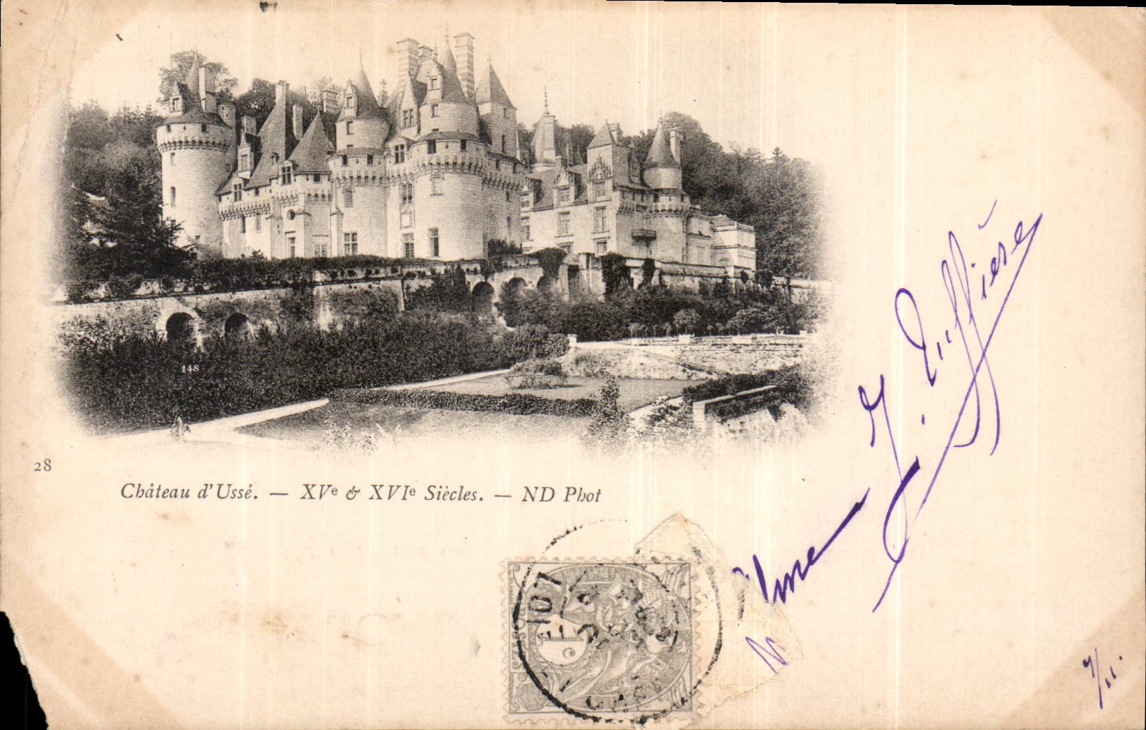 Château d'Ussé — XVᵉ & XVIᵉ Siècles — ND Pbot