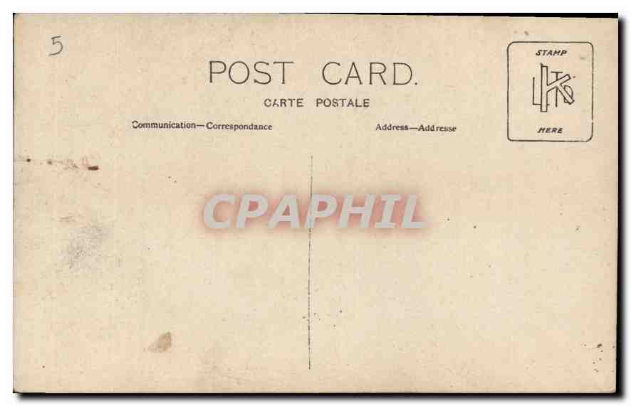 CARTE PHOTO Femme — Verso