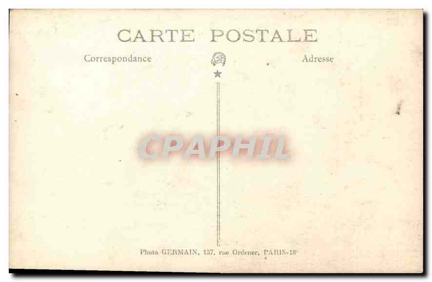 Portrait of a couple — publisher Photo GERMAIN, Paris — Back