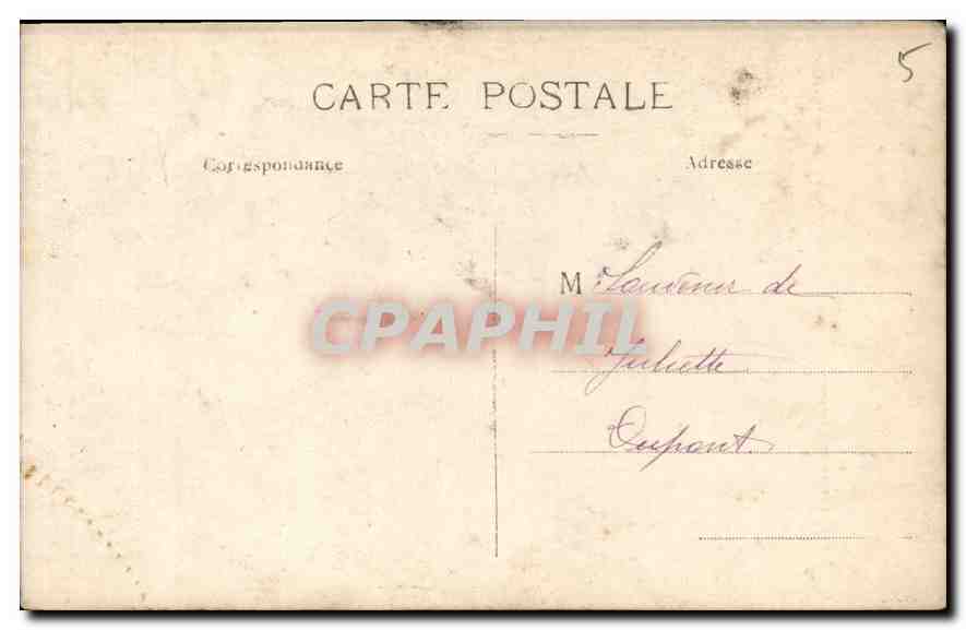 CARTE PHOTO Femme — Rückseite