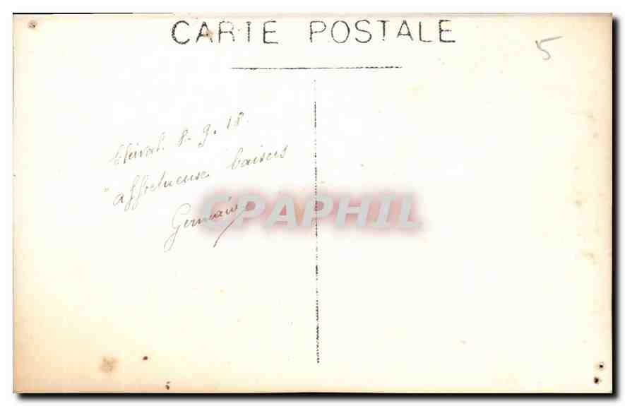 CARTE PHOTO Femme — Verso