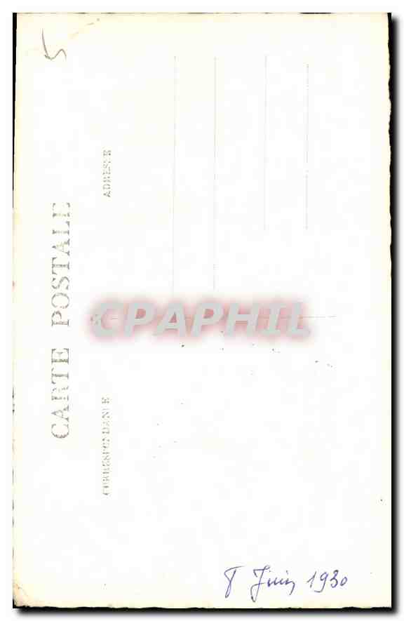 CARTE PHOTO Femme — Verso