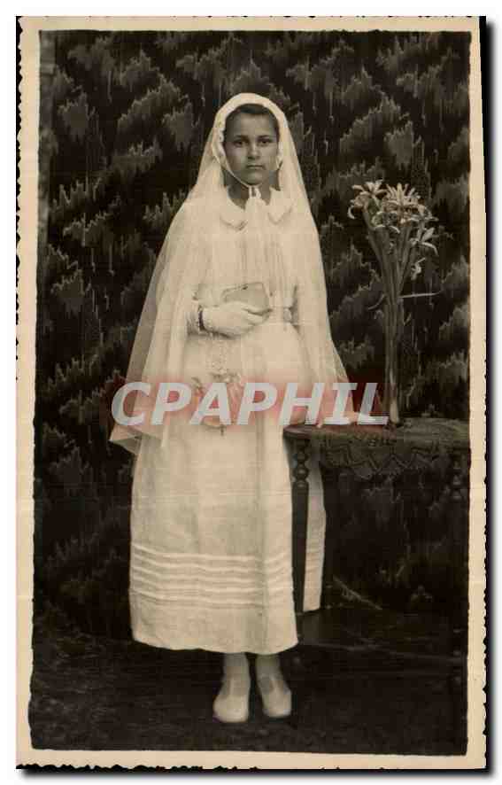 CARTE PHOTO Enfant Communiante