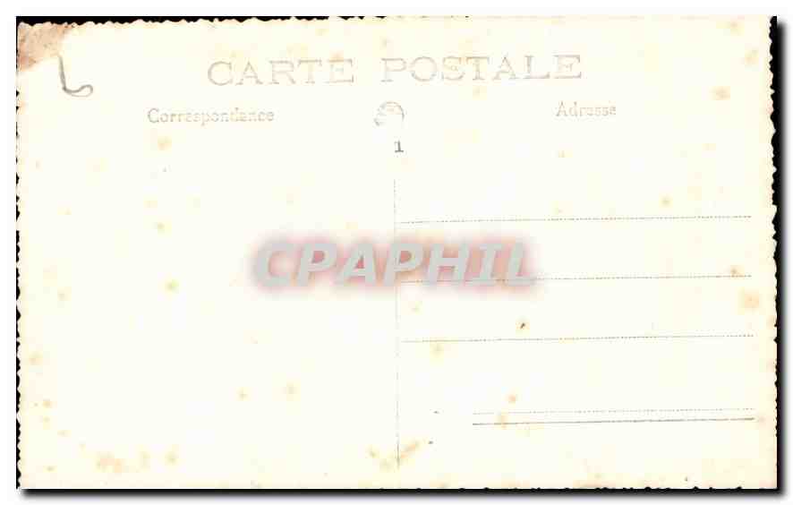 CARTE PHOTO Enfant Communiante — Verso
