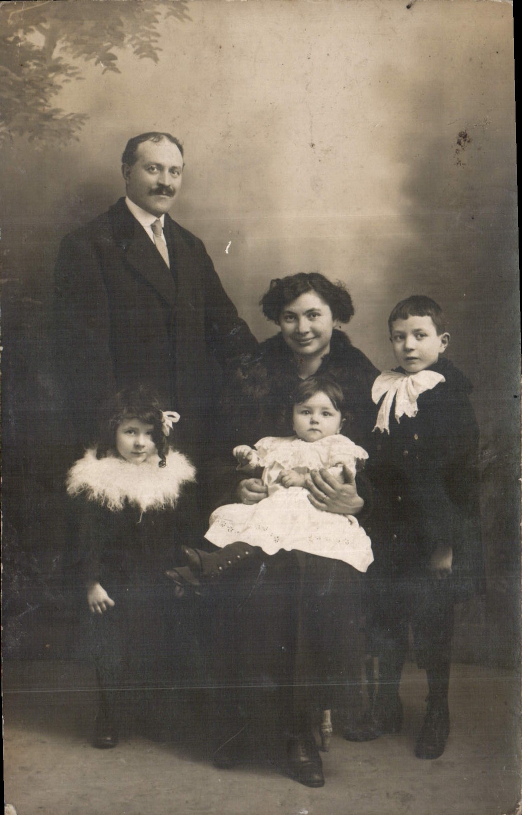 CARTE PHOTO Enfant Femme