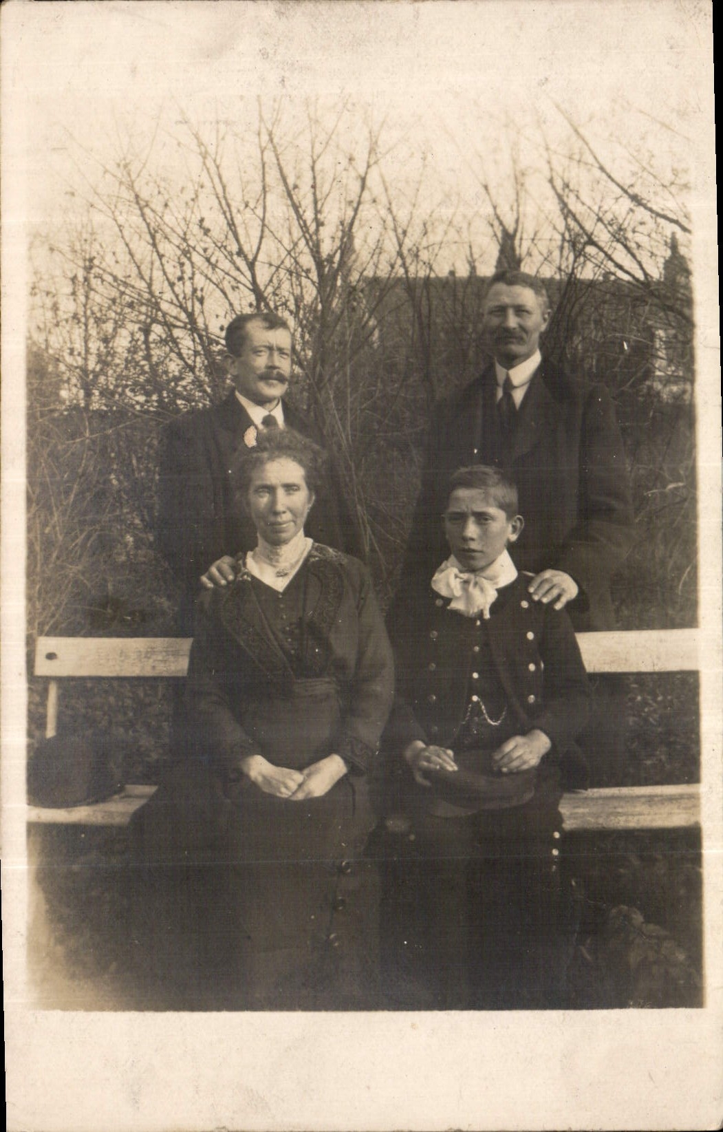 CARTE PHOTO Femme Enfant