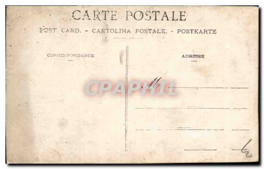 CARTE PHOTO Femme Enfant — Verso