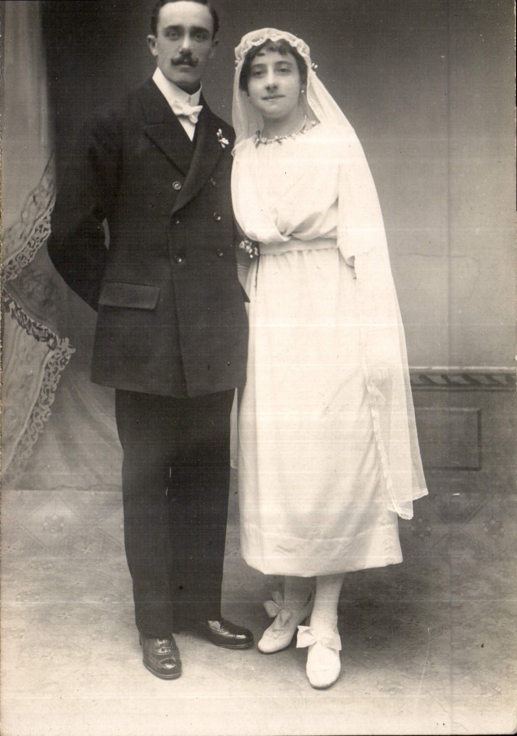 CARTE PHOTO Femme Mariage