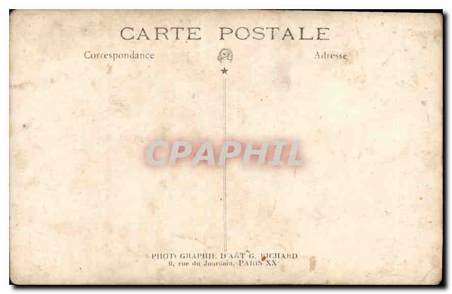 CARTE PHOTO Enfant — Rückseite
