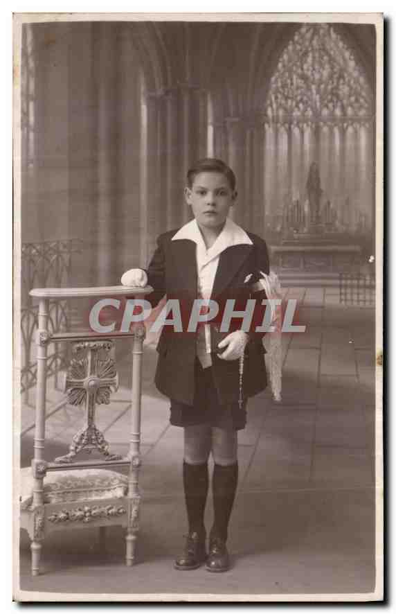 CARTE PHOTO Enfant Communiant