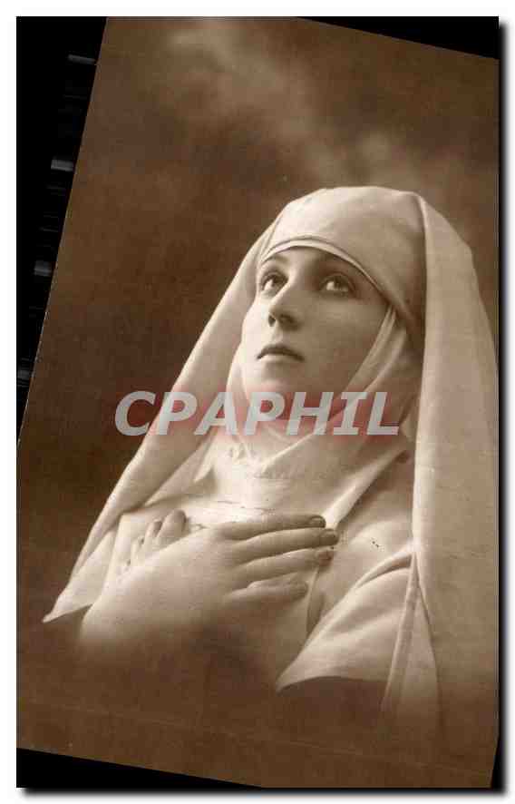 CARTE PHOTO Femme Religieuse