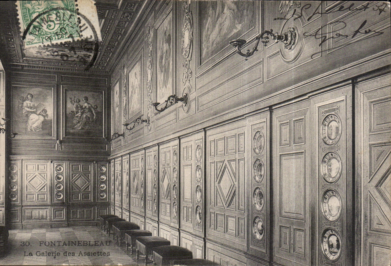 Fontainebleau — La Galerie des Assiettes — Editor : 30. FONTAINEBLEAU