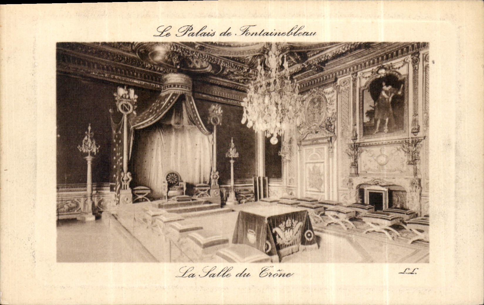 Le Palais de Fontainebleau — La Salle du Trône — éditeur L'Indépendant, n° 242