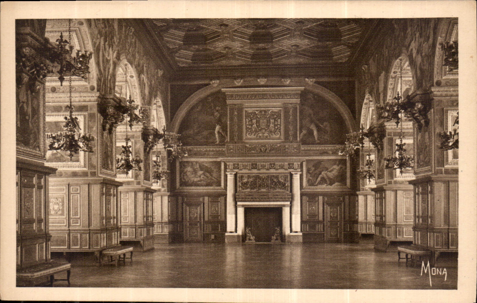 Palais de Fontainebleau — Galerie Henri II ou Salle de Bal — éditeur MONA, n° 505