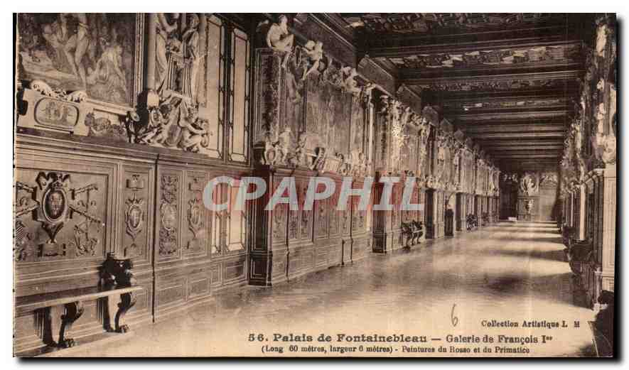 Palais de Fontainebleau — Galerie de François Ier — Collection Artistique L. M.