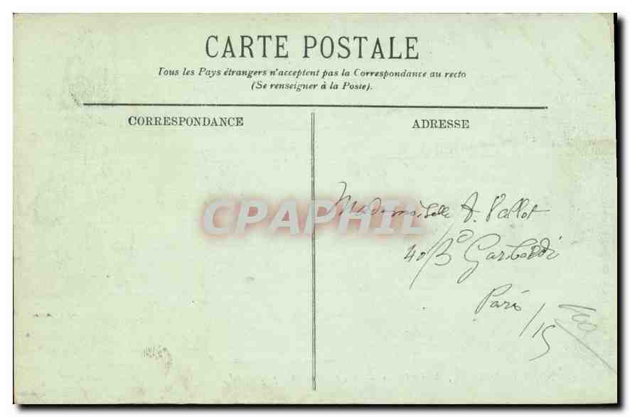 Fontainebleau — Le Palais — L'Étang aux Carpes — LL. — Reverso