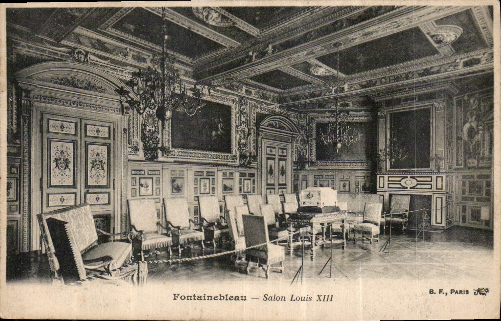Fontainebleau — Salon Louis XIII — B. F., Paris