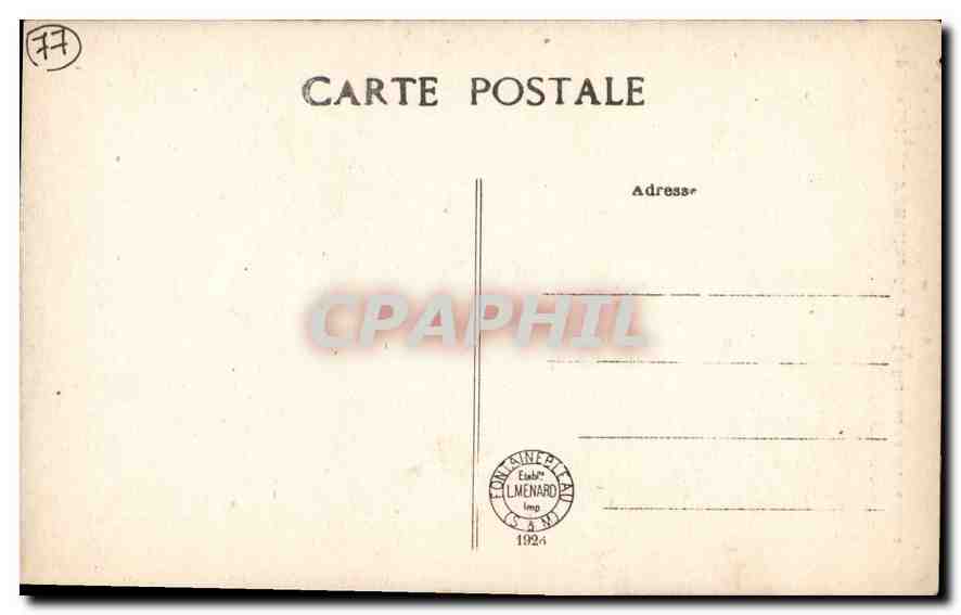 Palais de Fontainebleau — Le Berceau du Roi de Rome — Collection Artistique L.M. — Verso