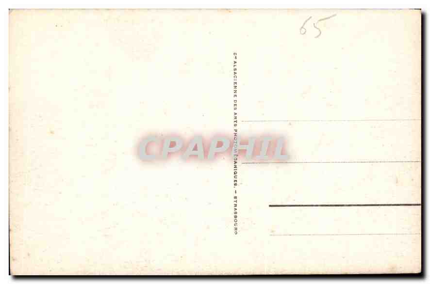 CPA Lourdes la Basilique et le Gave  — Verso