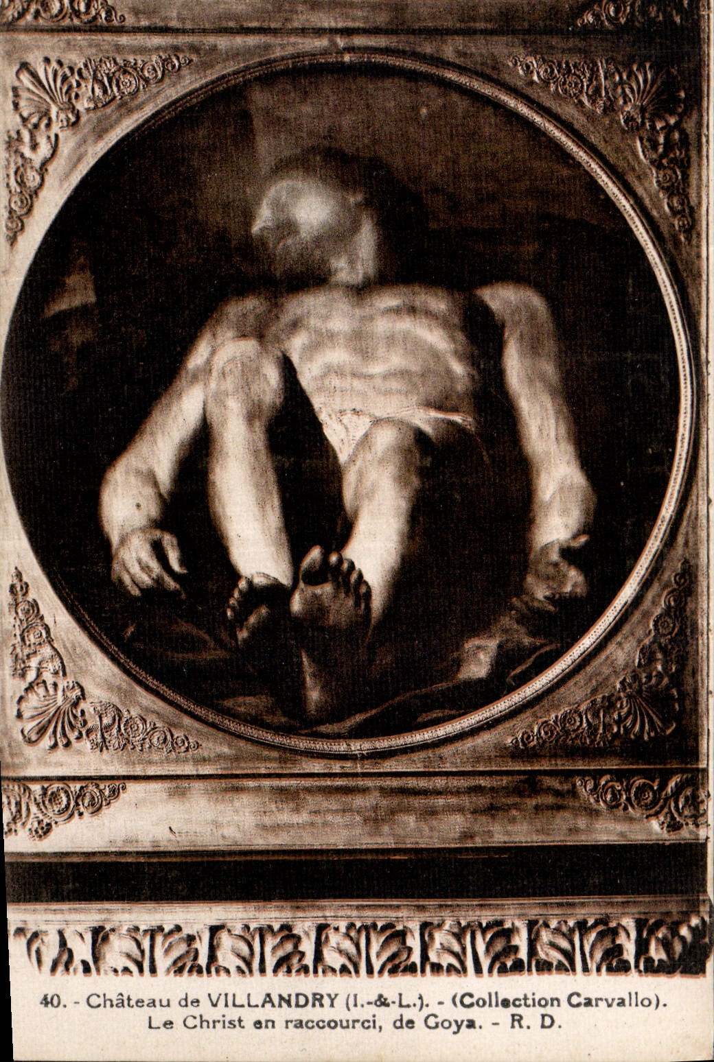 CPA Chateau de Villandry I et L Collection Carvallo le Christ en raccourci de Goya 