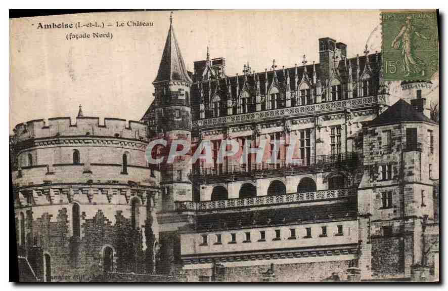 CPA Amboise I et L le Chateau Facade Nord 