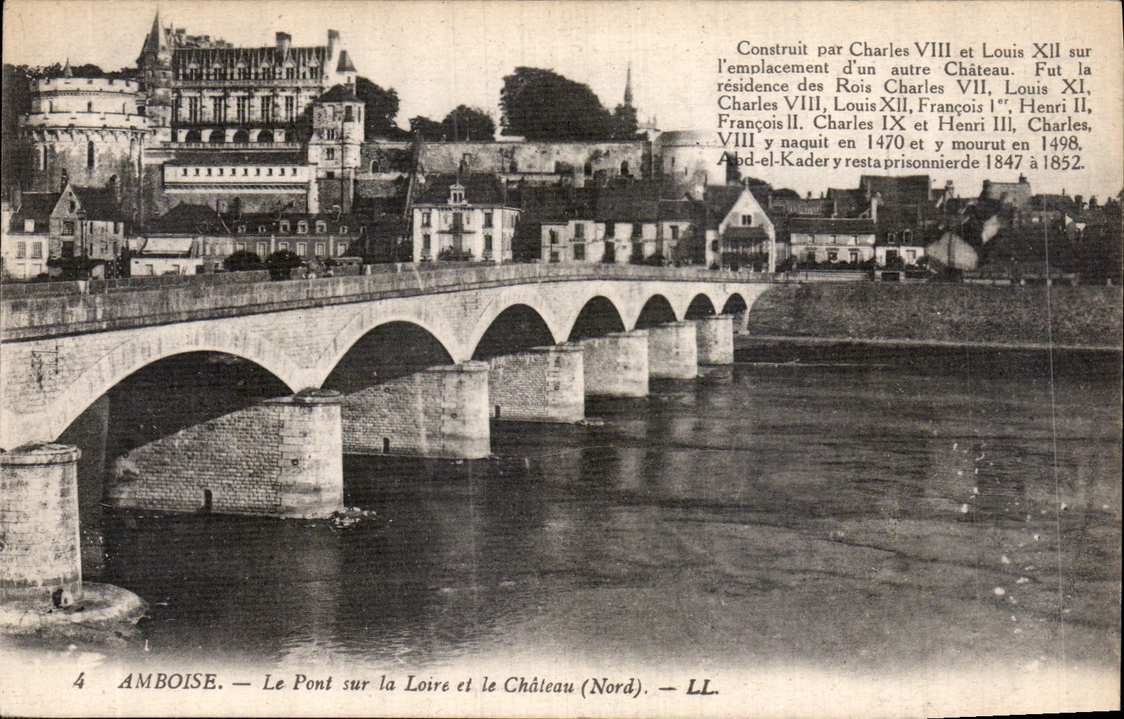 CPA Amboise le Pont sur la Loire et le Chateau Nord 