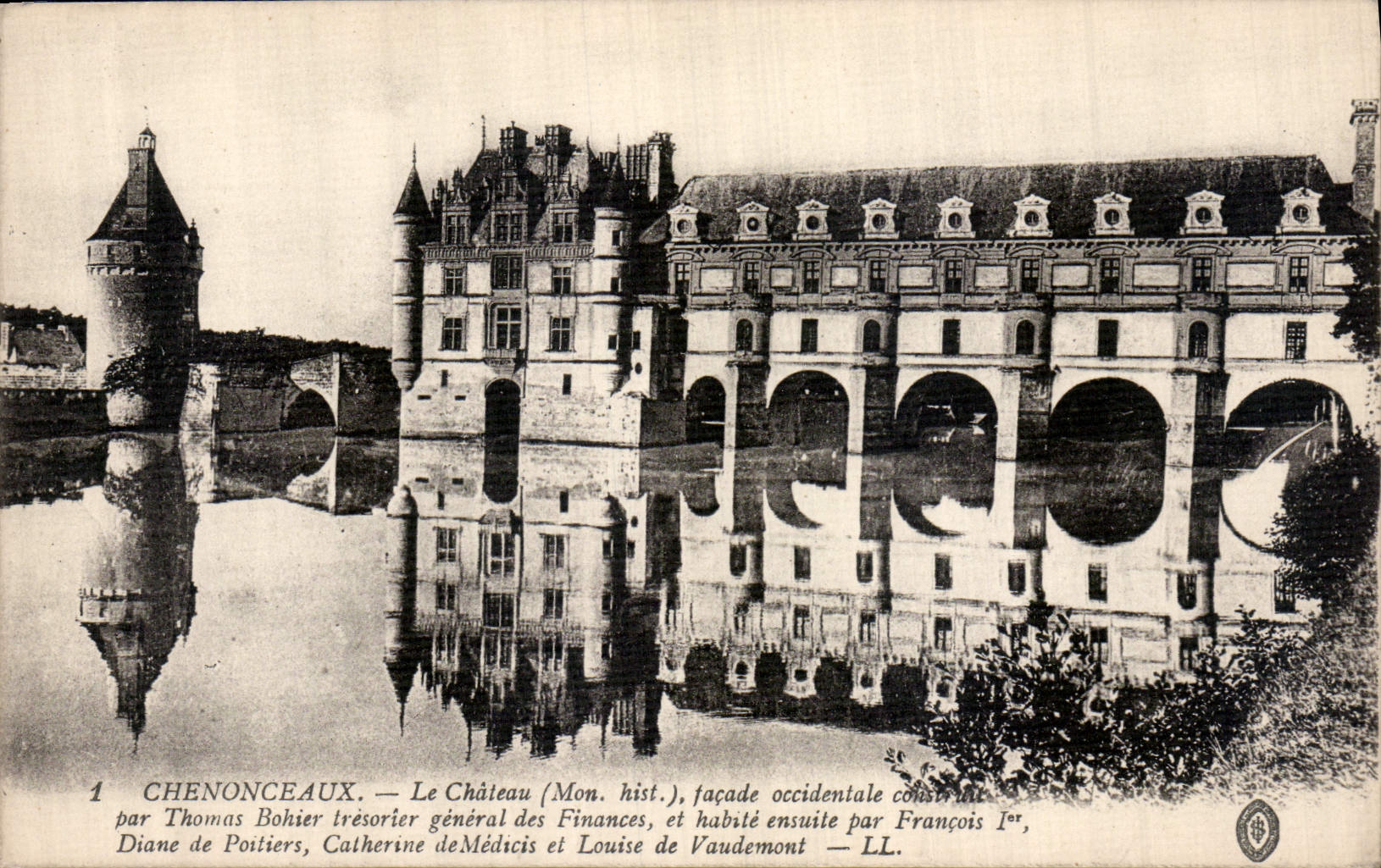 CPA Chenonceaux le Chateau Mon hist Facade occidentale construit par Thomas Bohier tresorier general