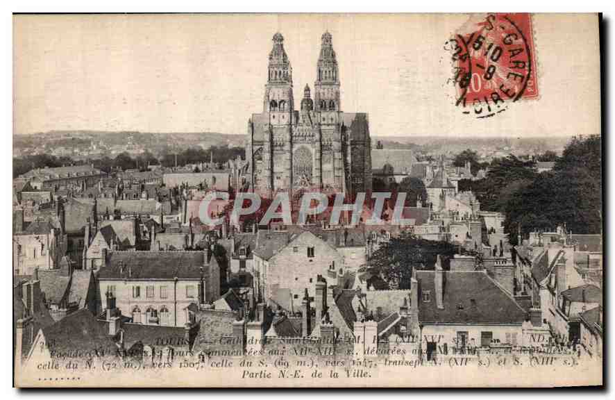 CPA Tours Cathedrale Saint Gatien 