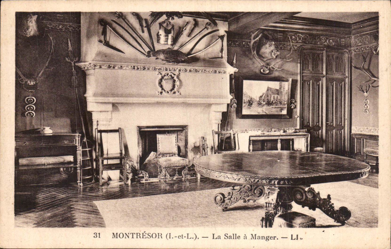 CPA Montresor I et L la Salle a manger 