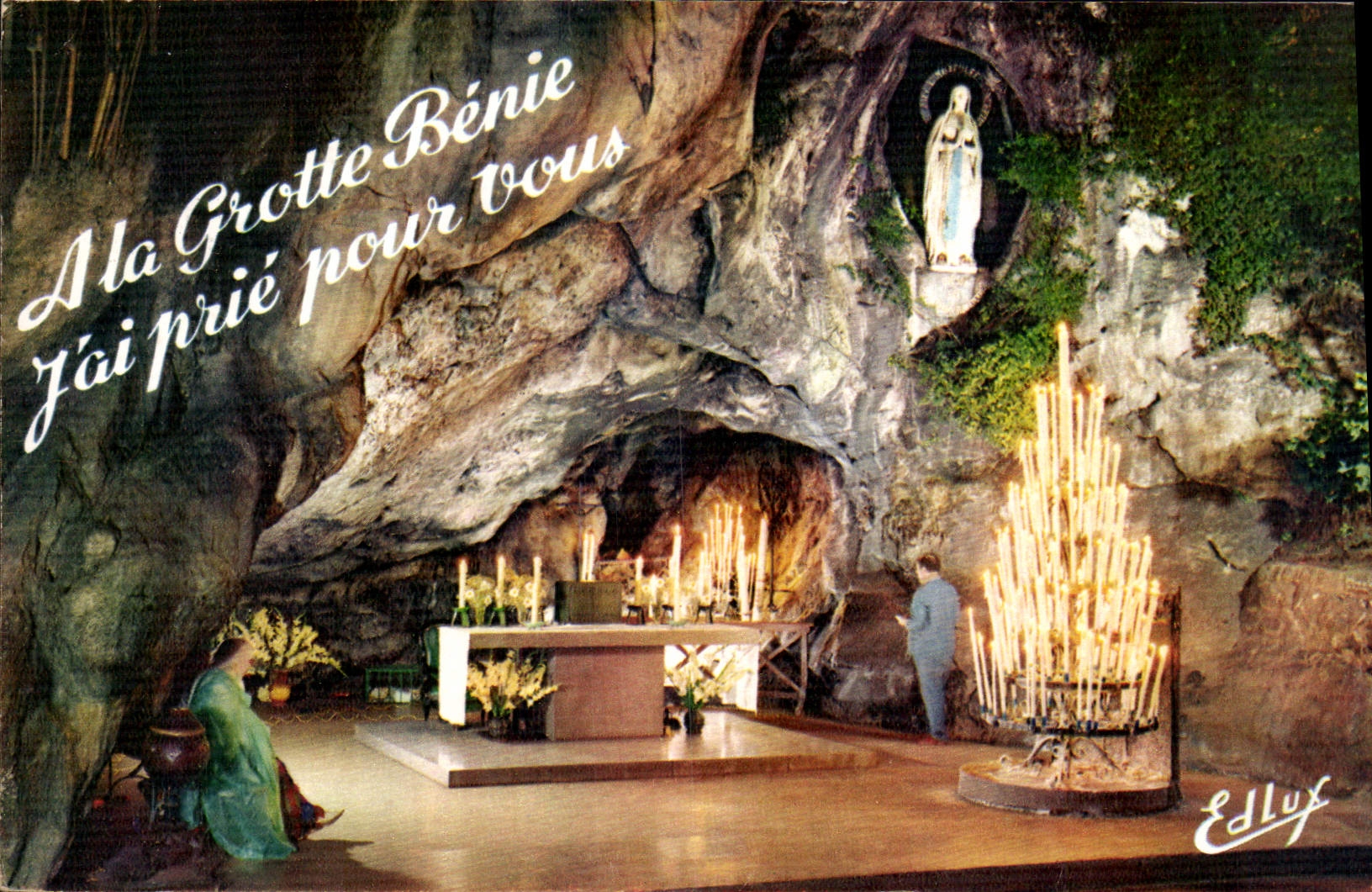 CPA Lourdes la Grotte Miraculeuse 
