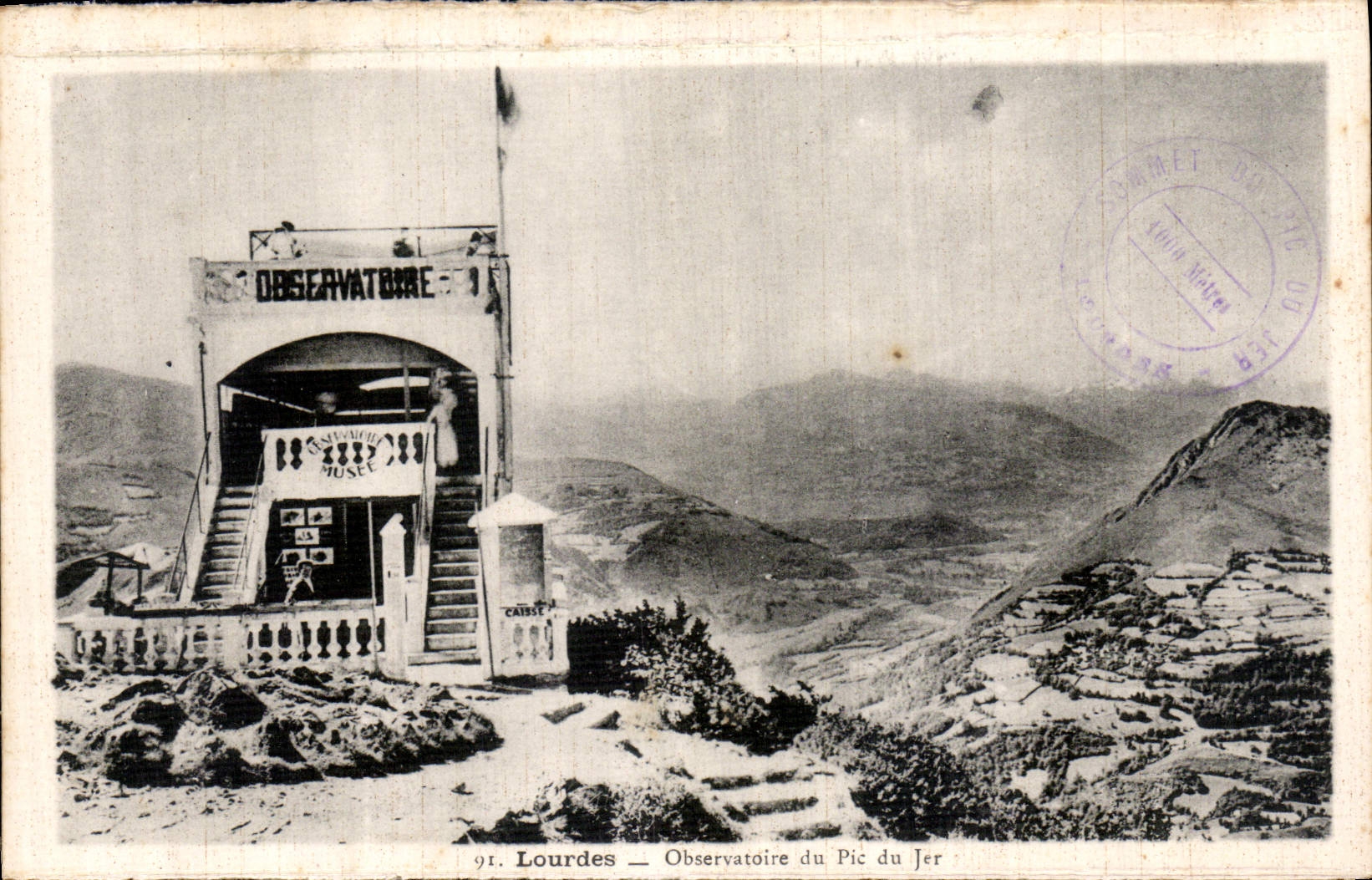 CPA Lourdes Observatoire du Pic du Jer 
