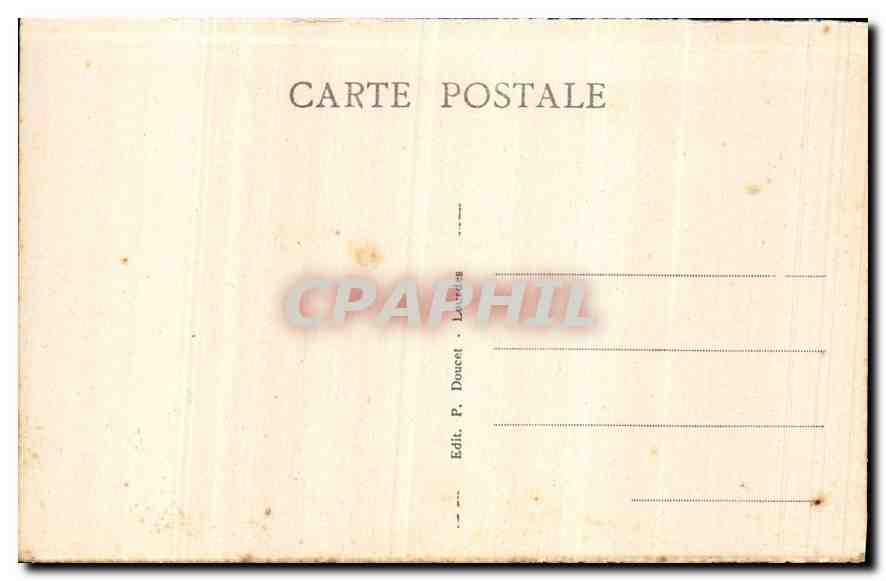 CPA Lourdes Observatoire du Pic du Jer  — Verso
