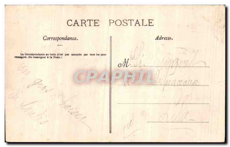 CPA Lourdes Souvenir de Mon Pelerinage  — Rückseite